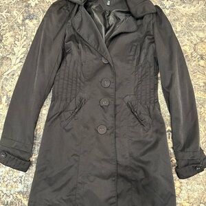 Le Chateau Black Trench Coat